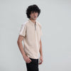 Paneled Zipper Polo