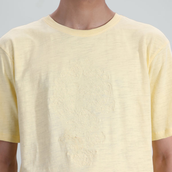 Slub Embroidered Tee
