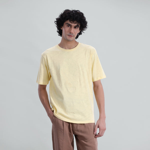 Slub Embroidered Tee