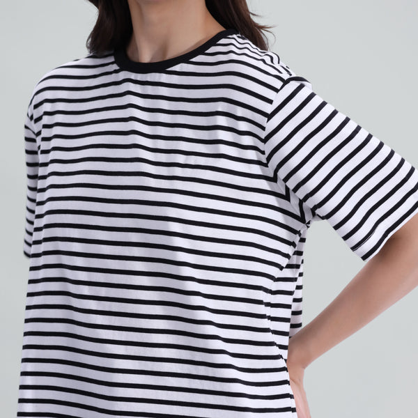 Striped oversized Fit Tee