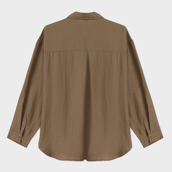 Textured Shirt with 3D flowers
