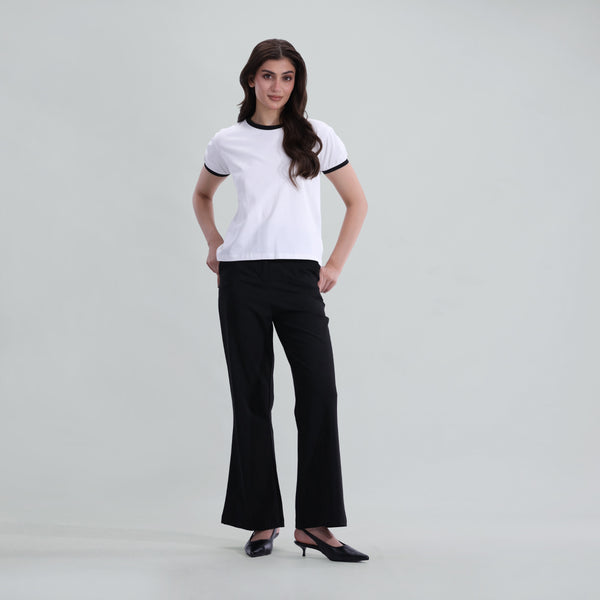Contrast Rib Tee