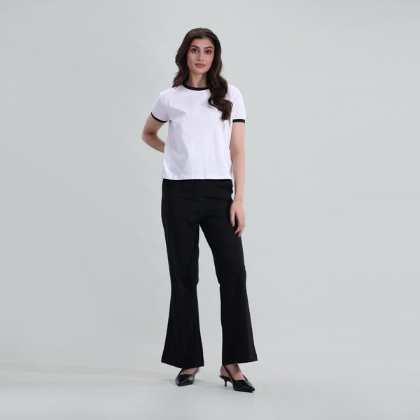 Contrast Rib Tee