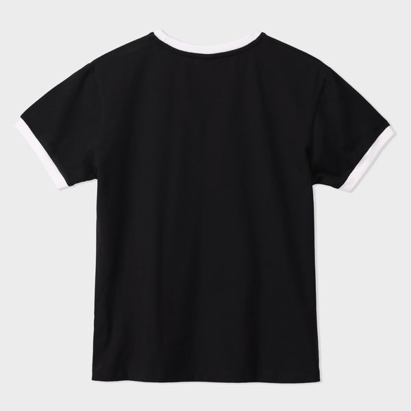 Contrast Rib Tee