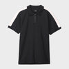 Paneled Zipper Polo