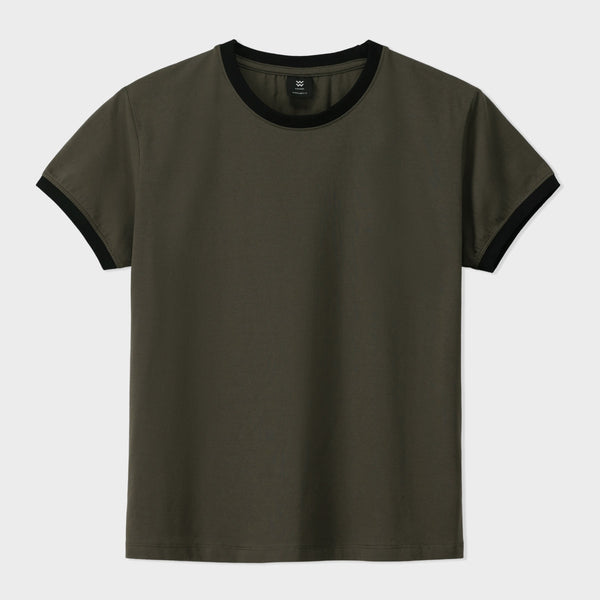 Contrast Rib Tee