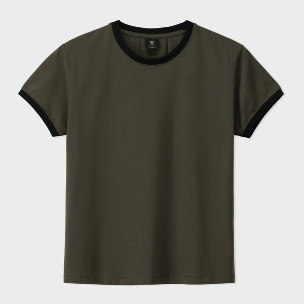 Contrast Rib Tee