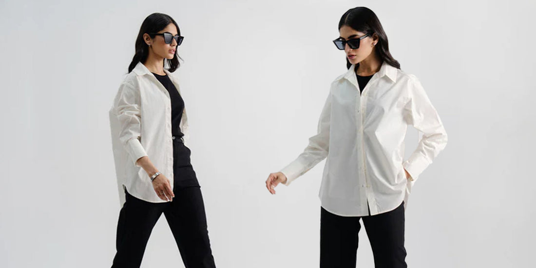 oversized button-down shirt for women