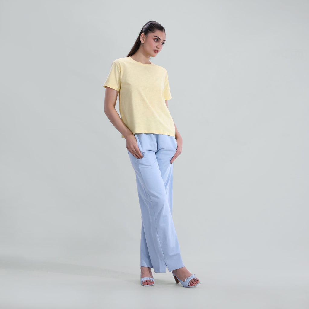 Slub Embroidered Tee