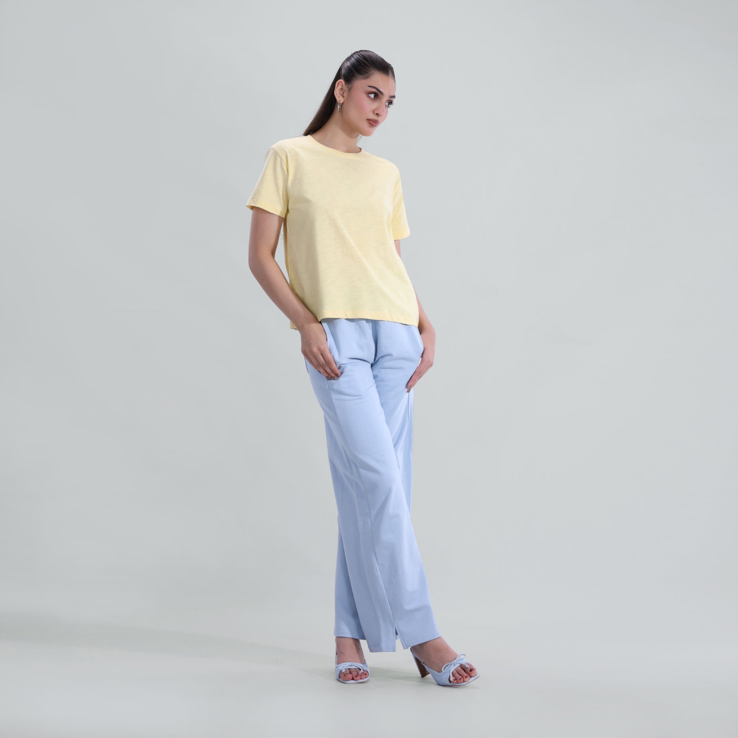 Slub Embroidered Tee