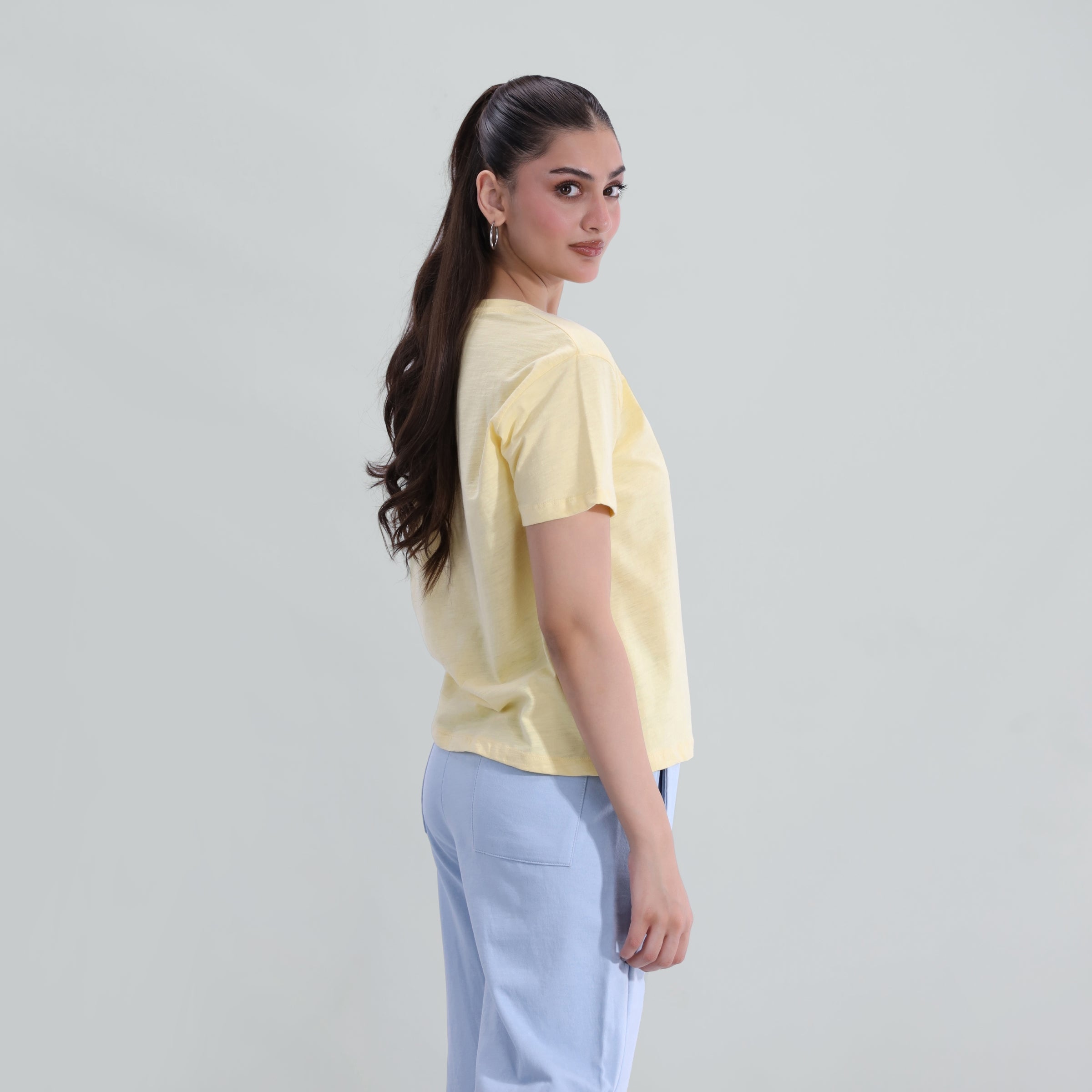 Slub Embroidered Tee