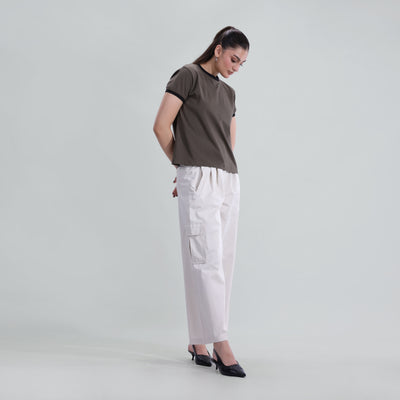 Contrast Rib Tee