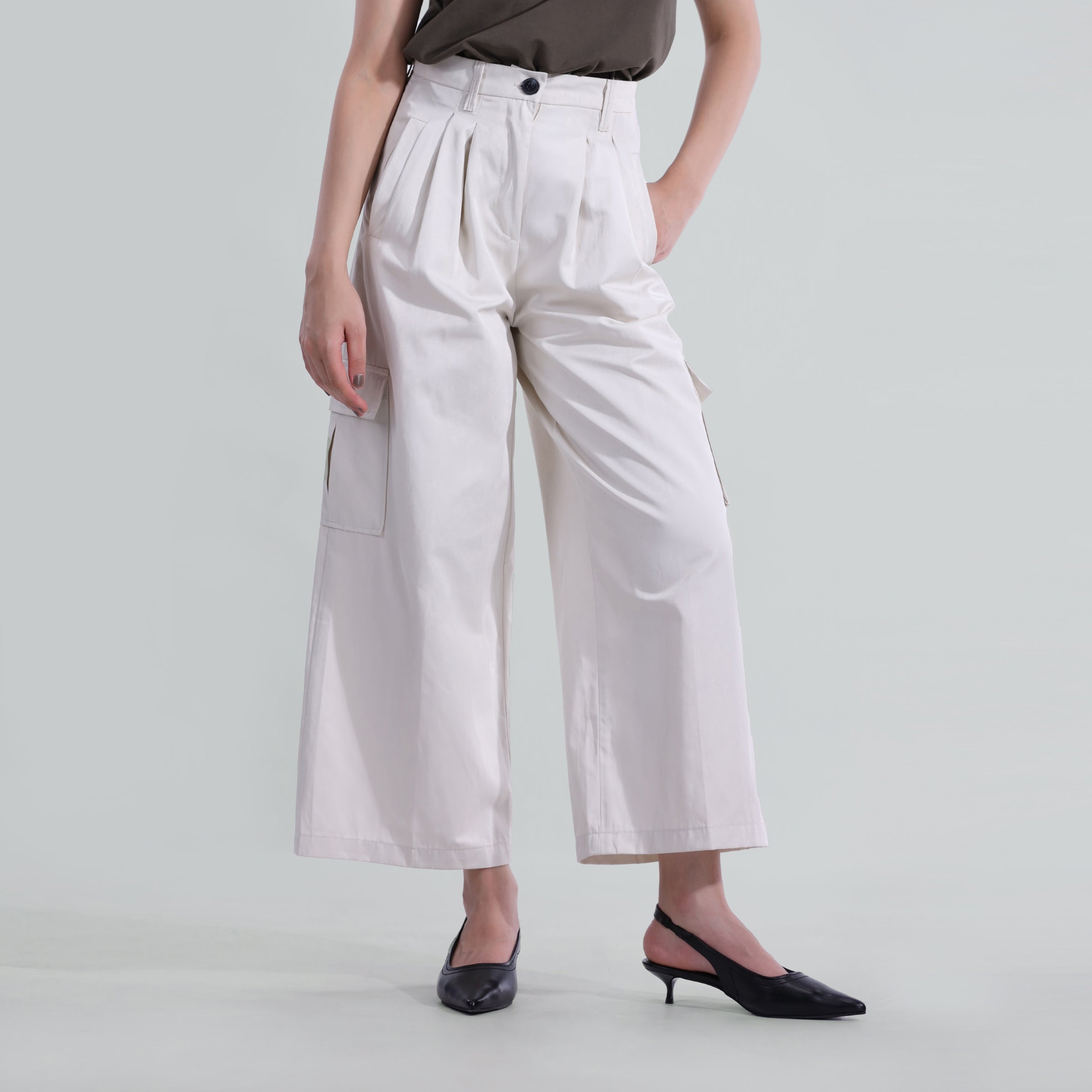 Pleated Cargo Pants