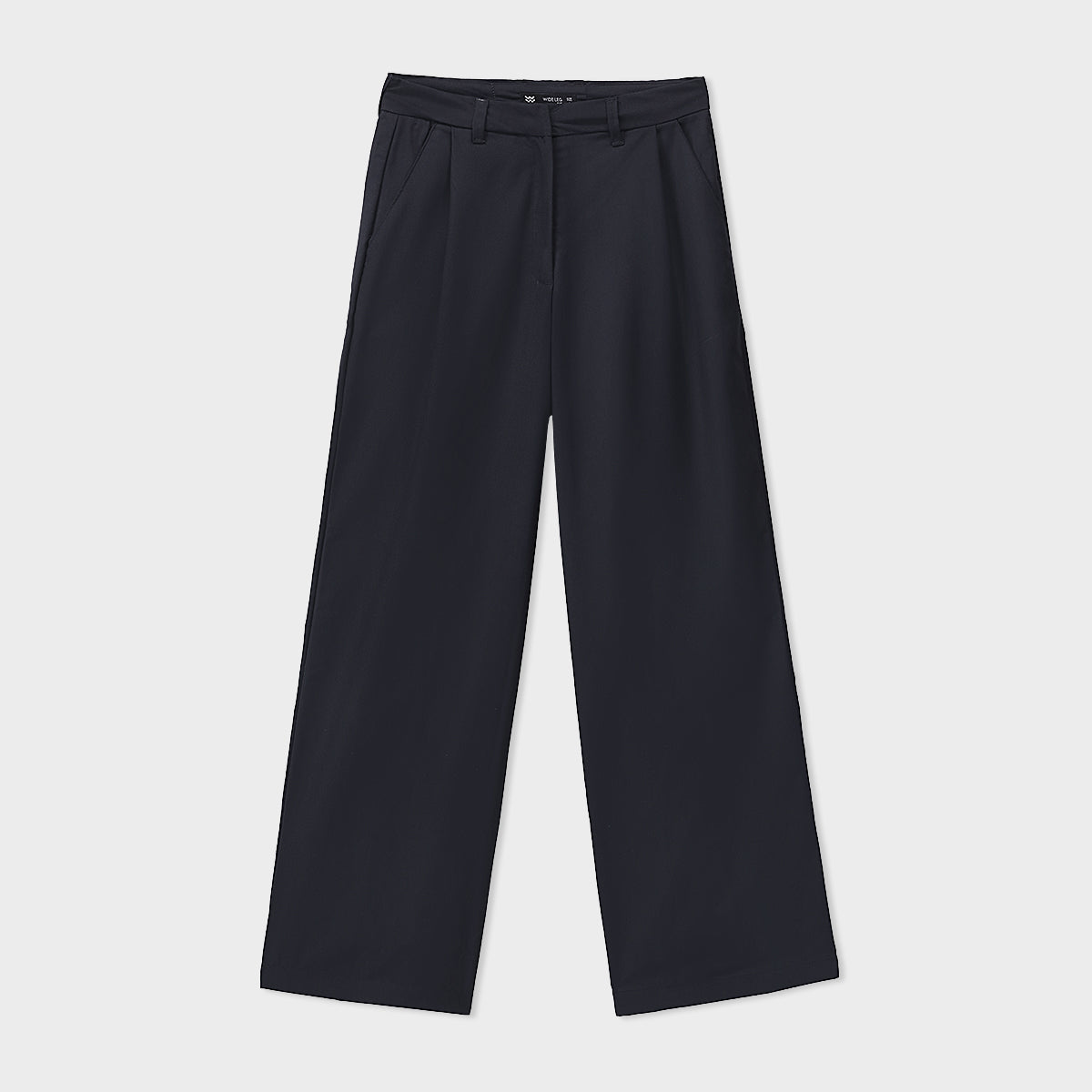 Wide Leg Pleated Suit Pant