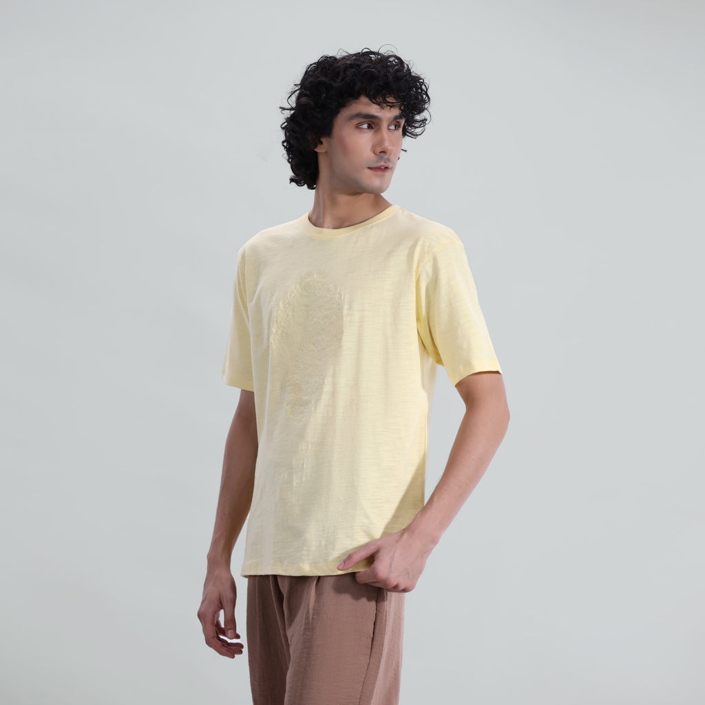Slub Embroidered Tee