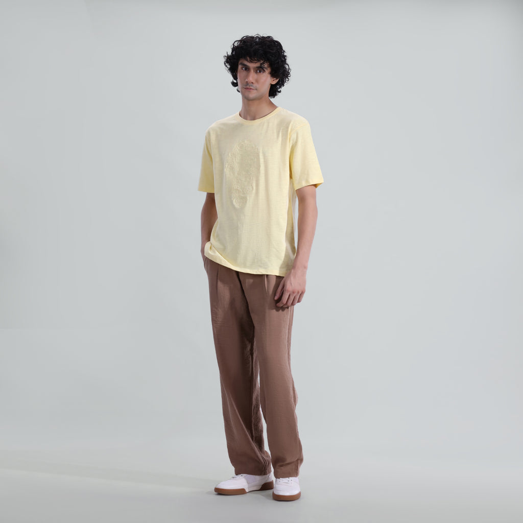 Slub Embroidered Tee