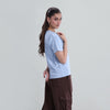 Slub V neck Tee
