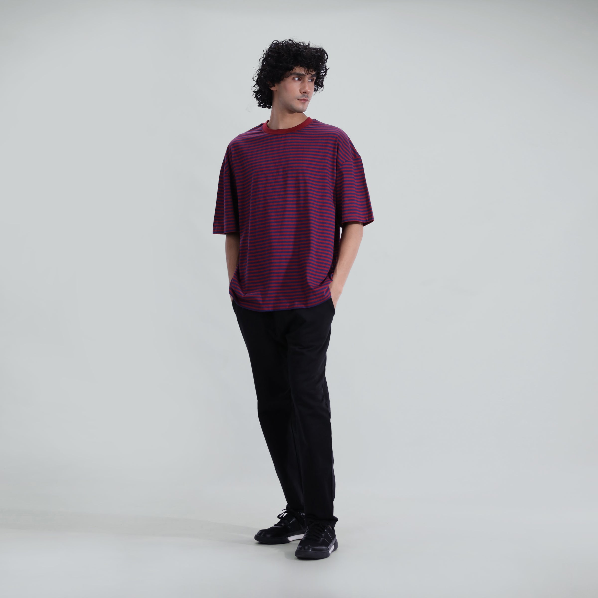 Striped Oversized Fit Tee