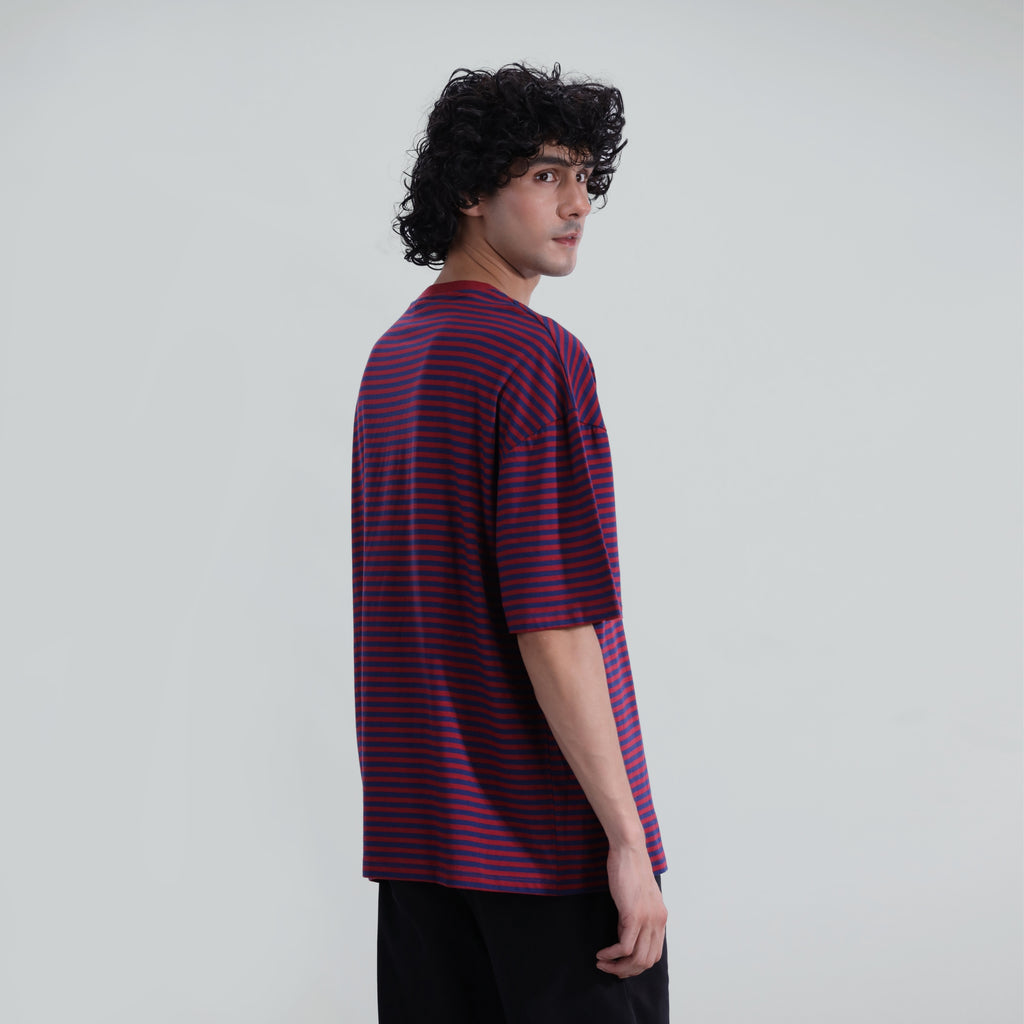 Striped Oversized Fit Tee