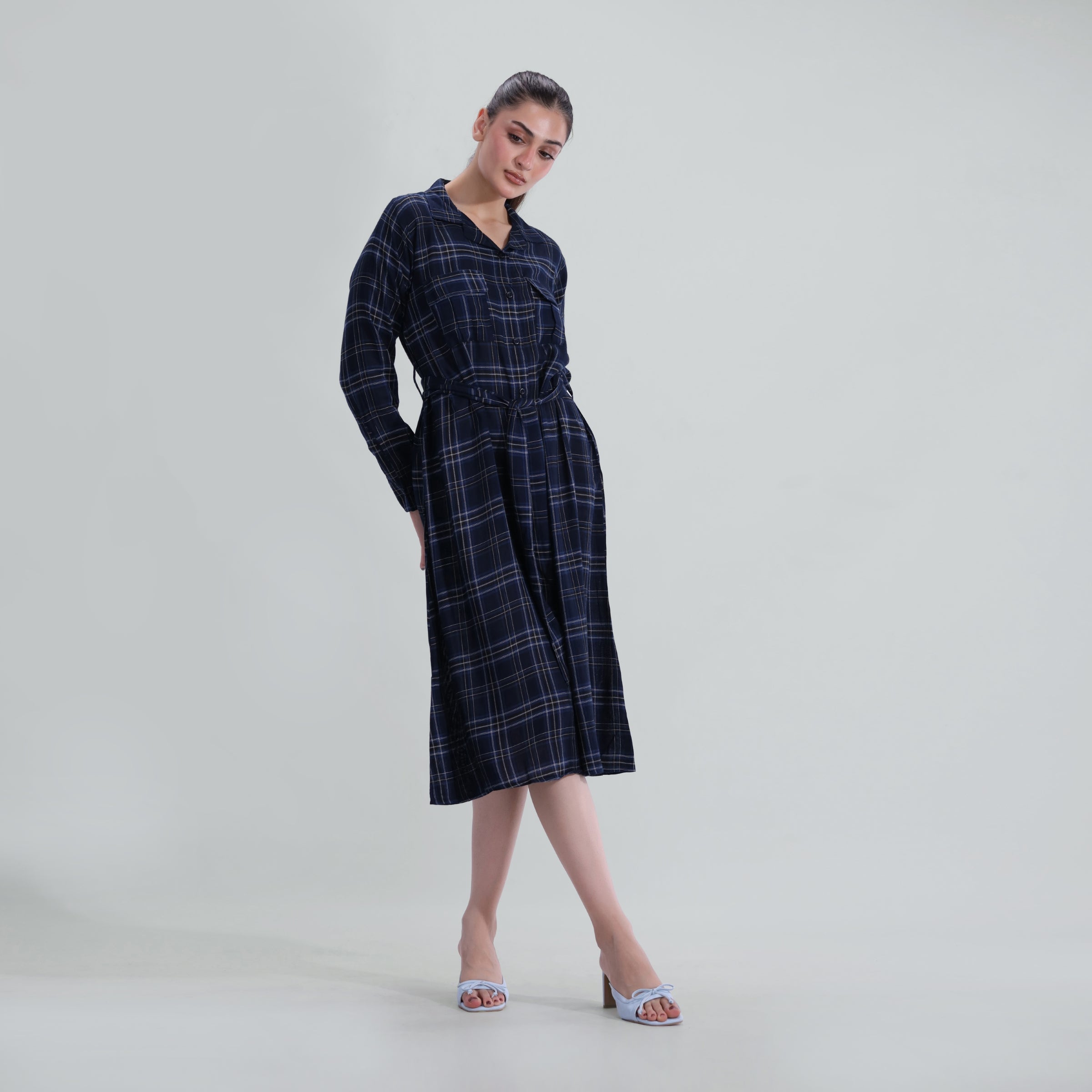 Flowy Checkered Tunic