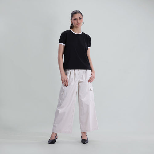Contrast Rib Tee