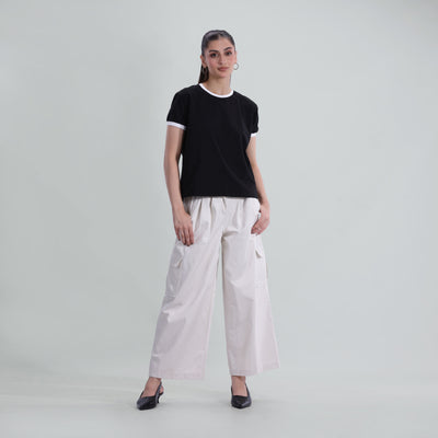 Contrast Rib Tee