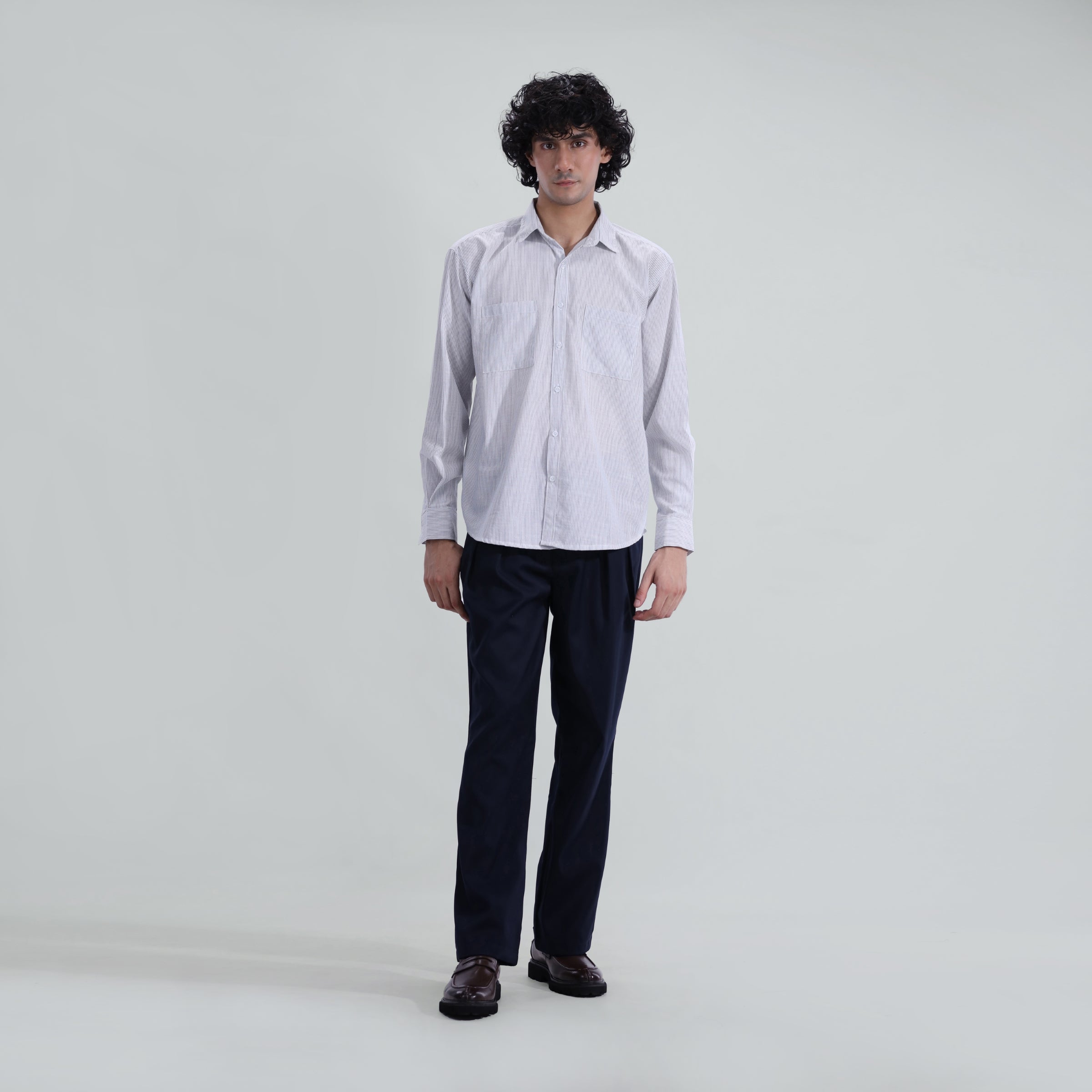 Slub Cotton Button Down