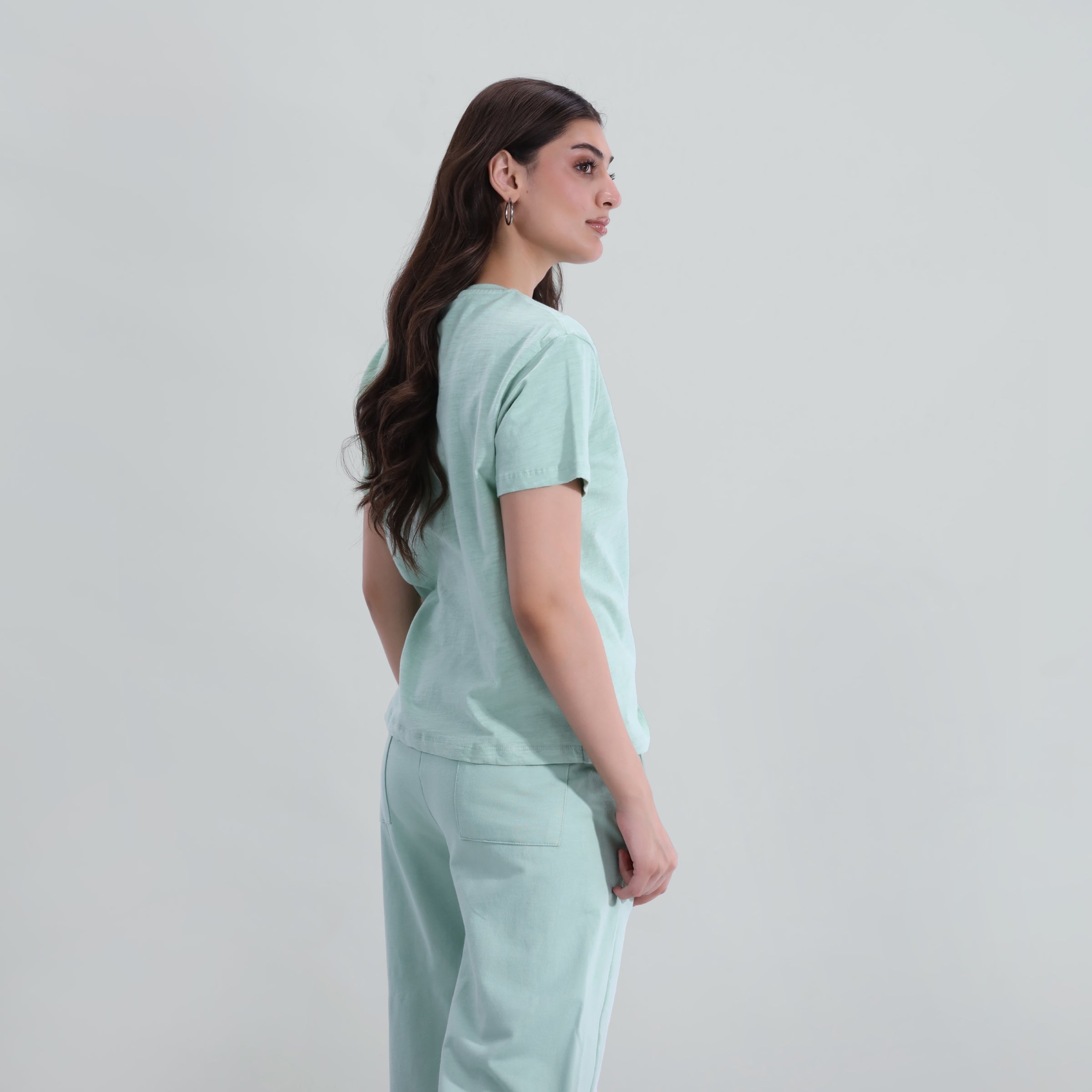 Slub Embroidered Tee