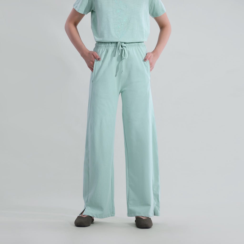 Twill Terry Pleated trouser