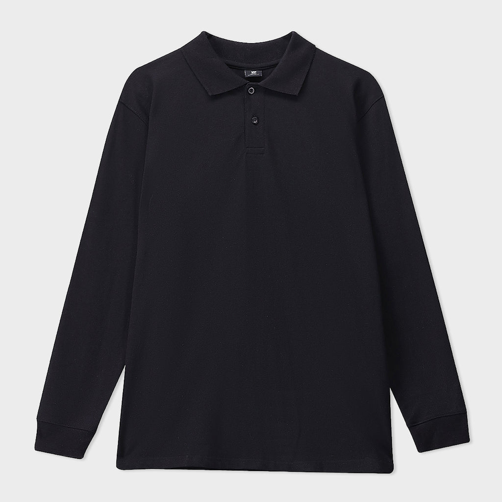 Lycra Regular Long Sleeves Polo