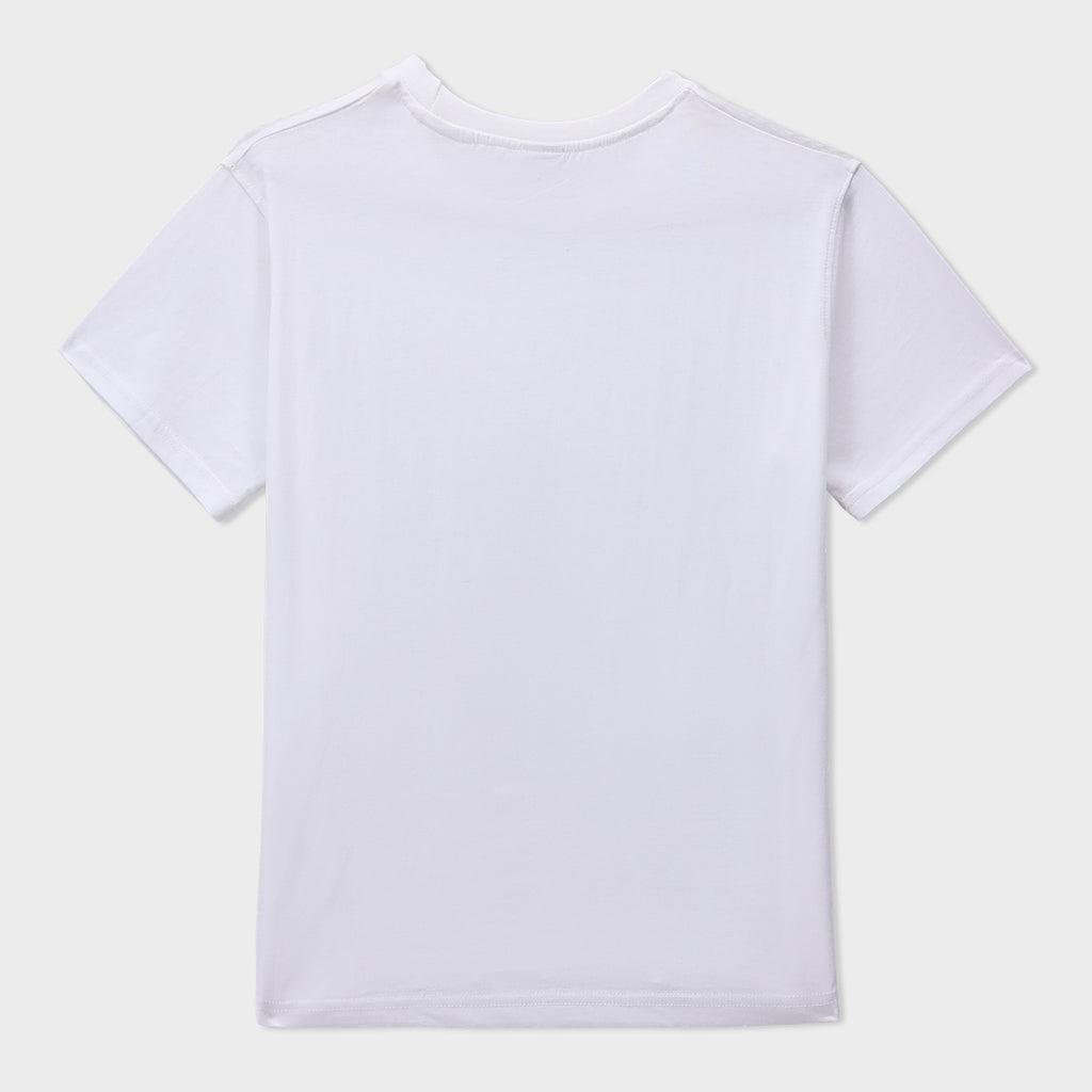 Crew neck Short Sleeve Tee with neck rib