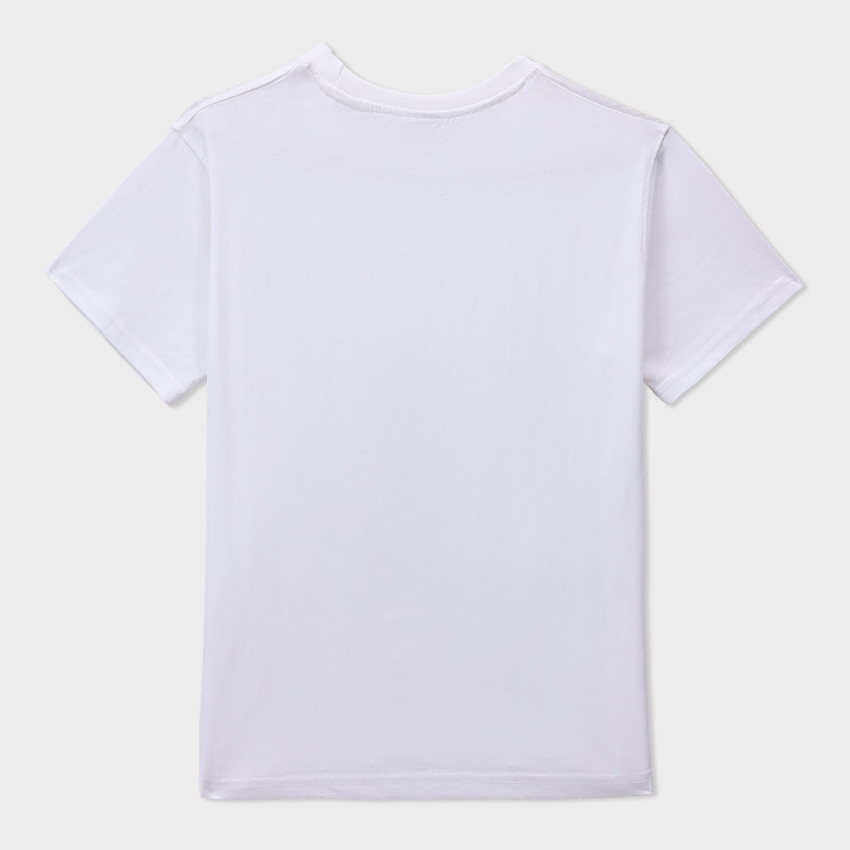 Crew neck Short Sleeve Tee with neck rib