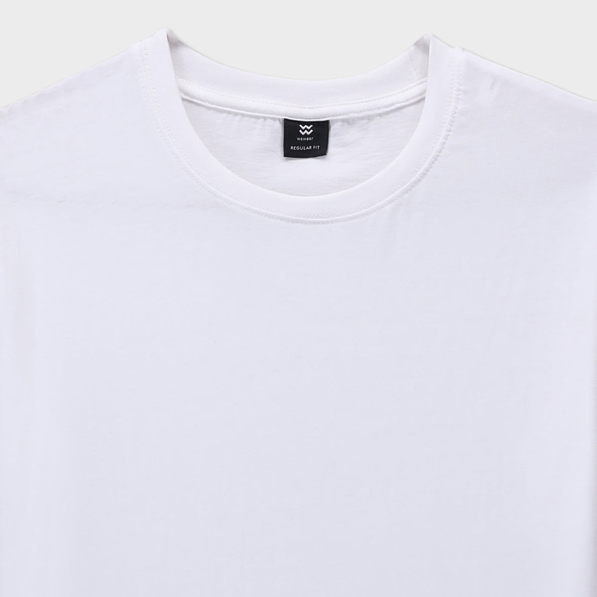 Crew neck Short Sleeve Tee with neck rib