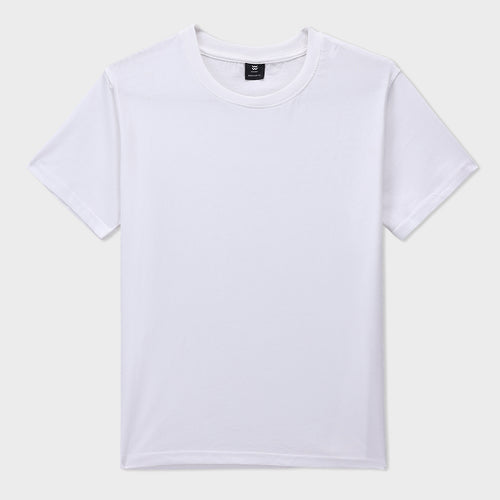 Crew neck Short Sleeve Tee with neck rib