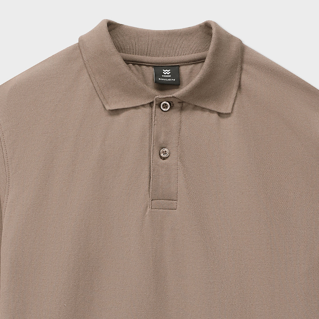 Lycra Regular Long Sleeves Polo