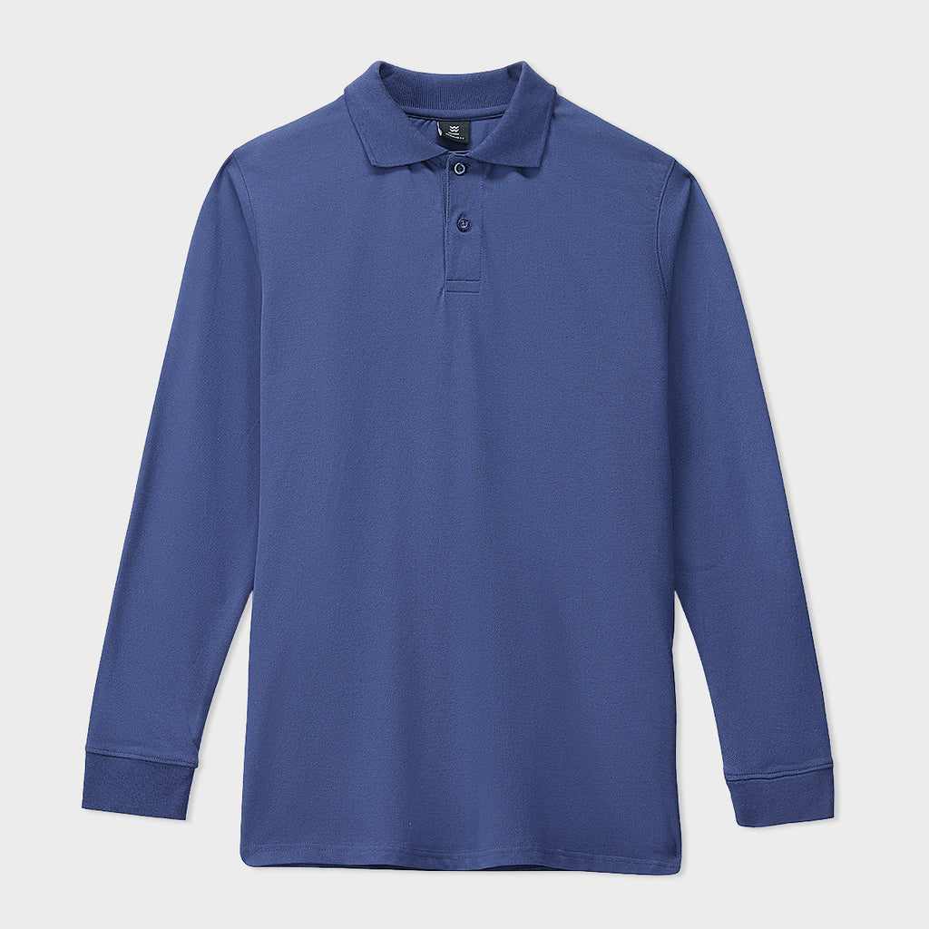 Lycra Regular Long Sleeves Polo