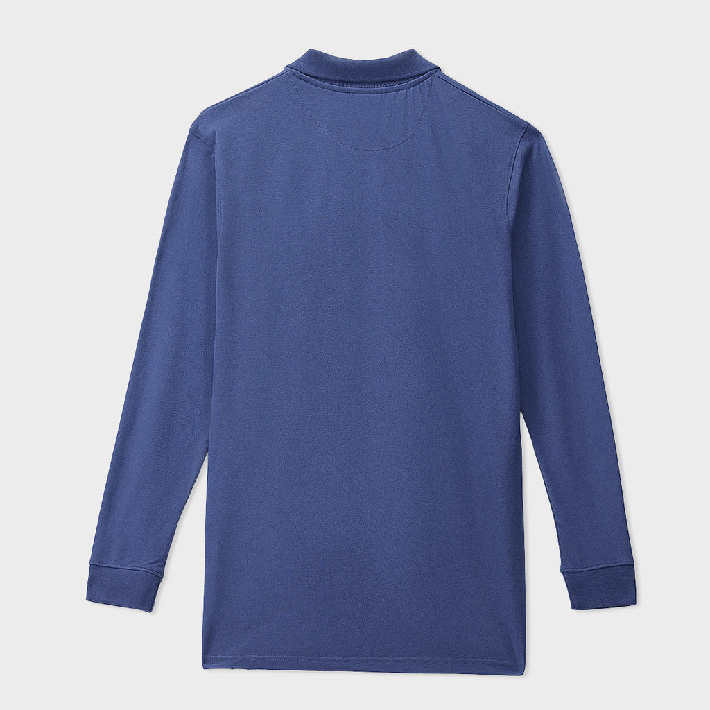 Lycra Regular Long Sleeves Polo