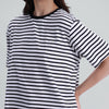Striped oversized Fit Tee