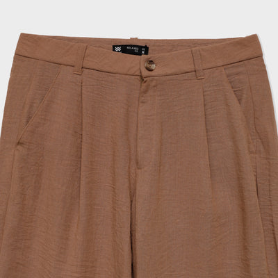 Textured Pleated Trouser