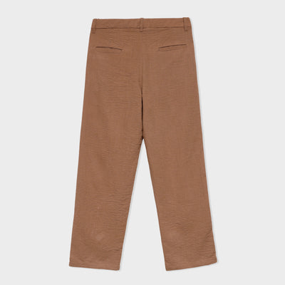 Textured Pleated Trouser