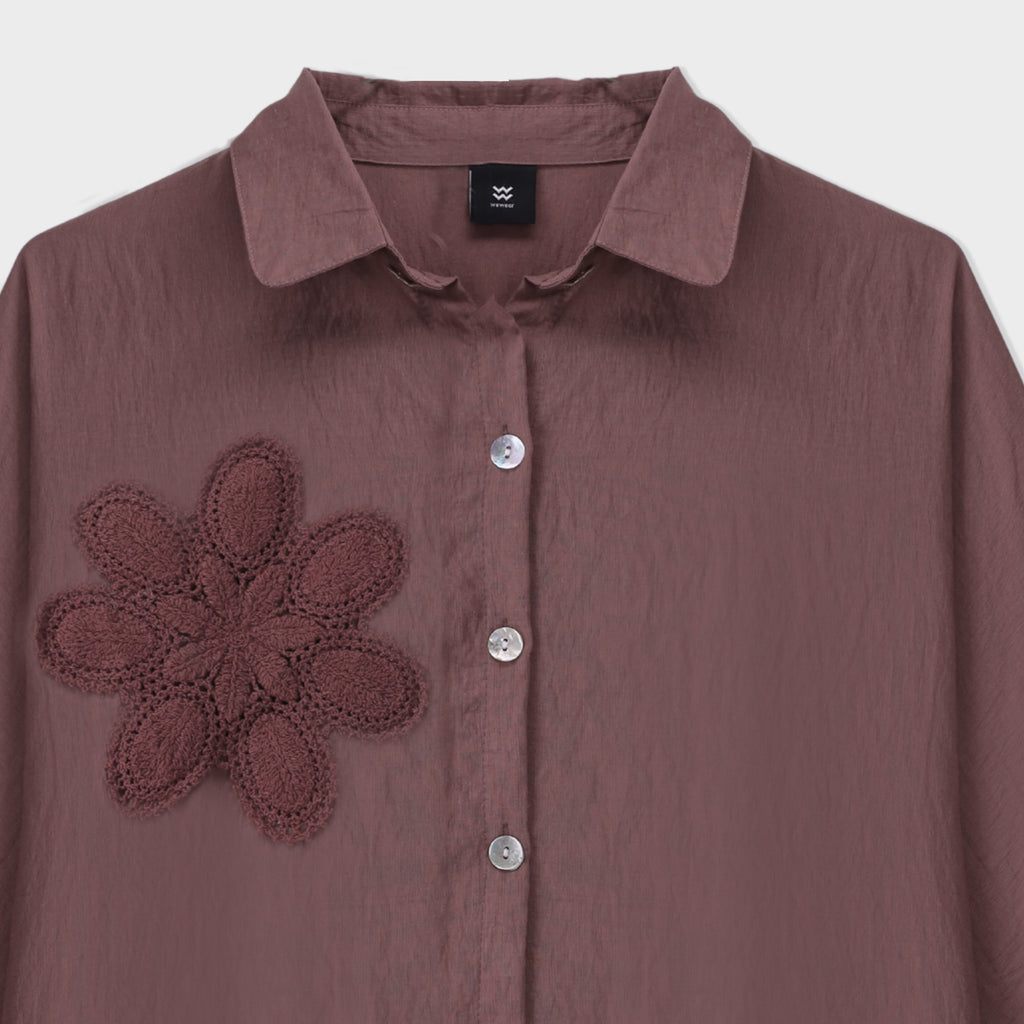 Embellished Textured Shirt