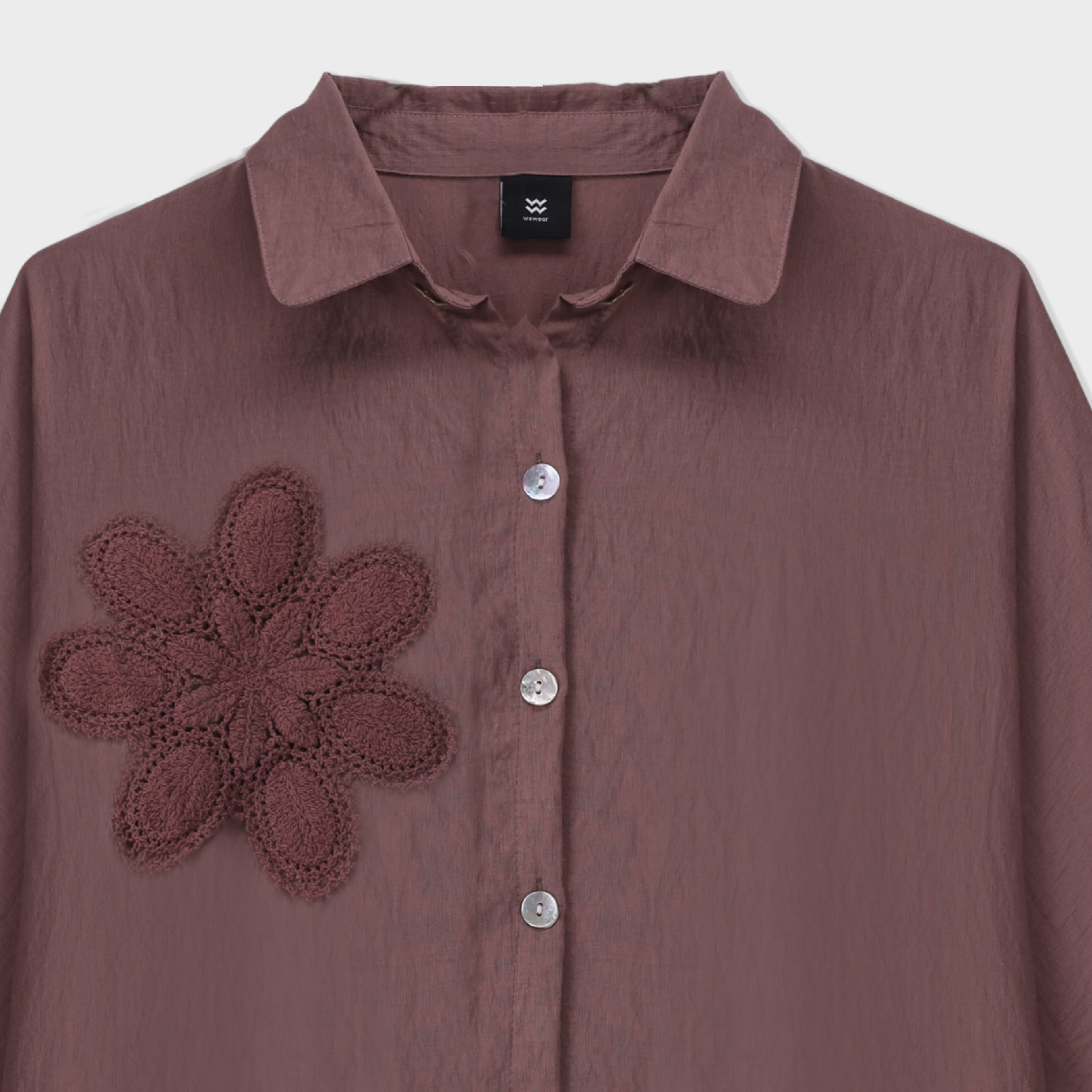 Embellished Textured Shirt