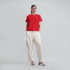 Slub Embroidered Tee