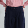 Tailored Wide Leg Pleated Trouser
