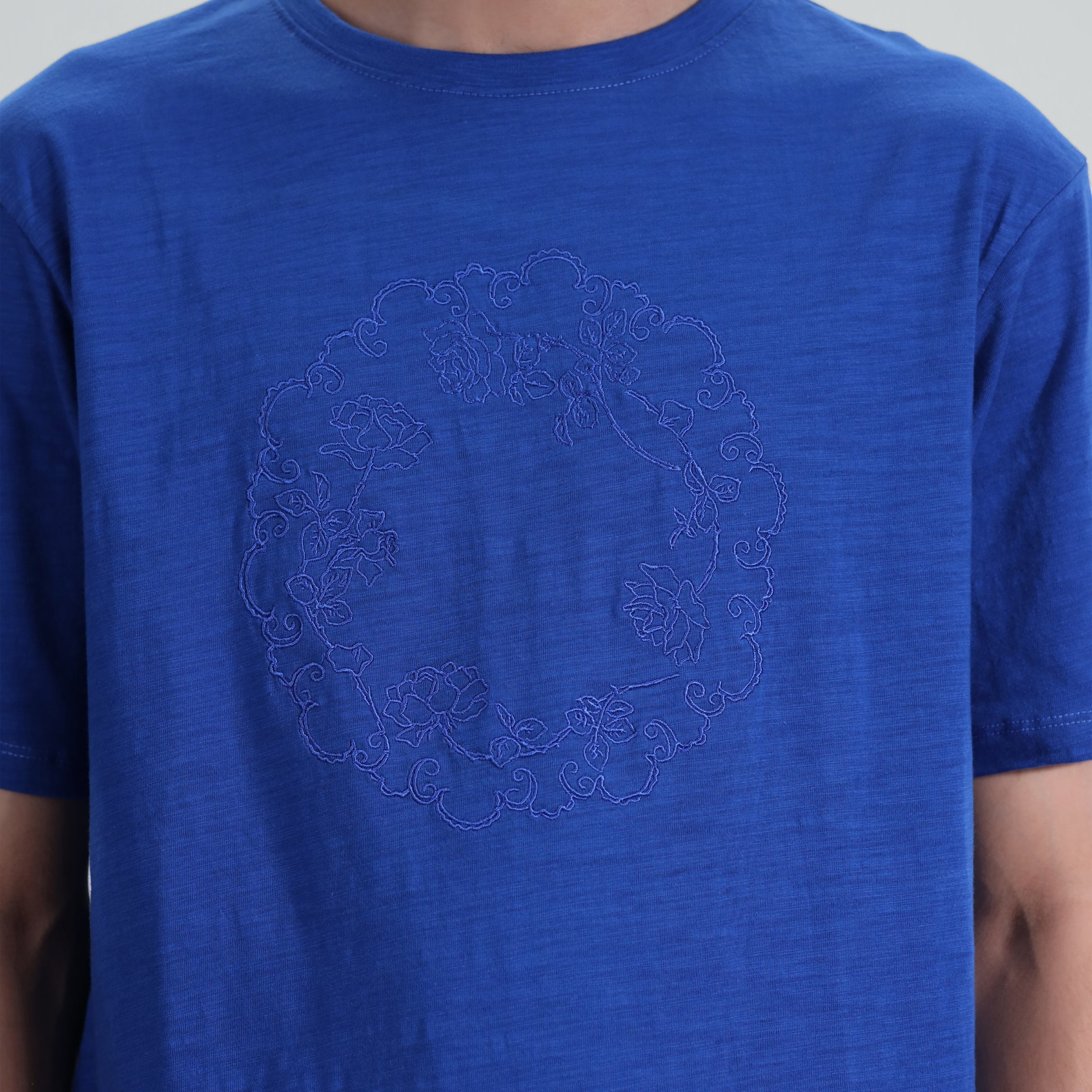 Slub Embroidered Tee