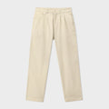 Twill Wide Leg Pleated Chino
