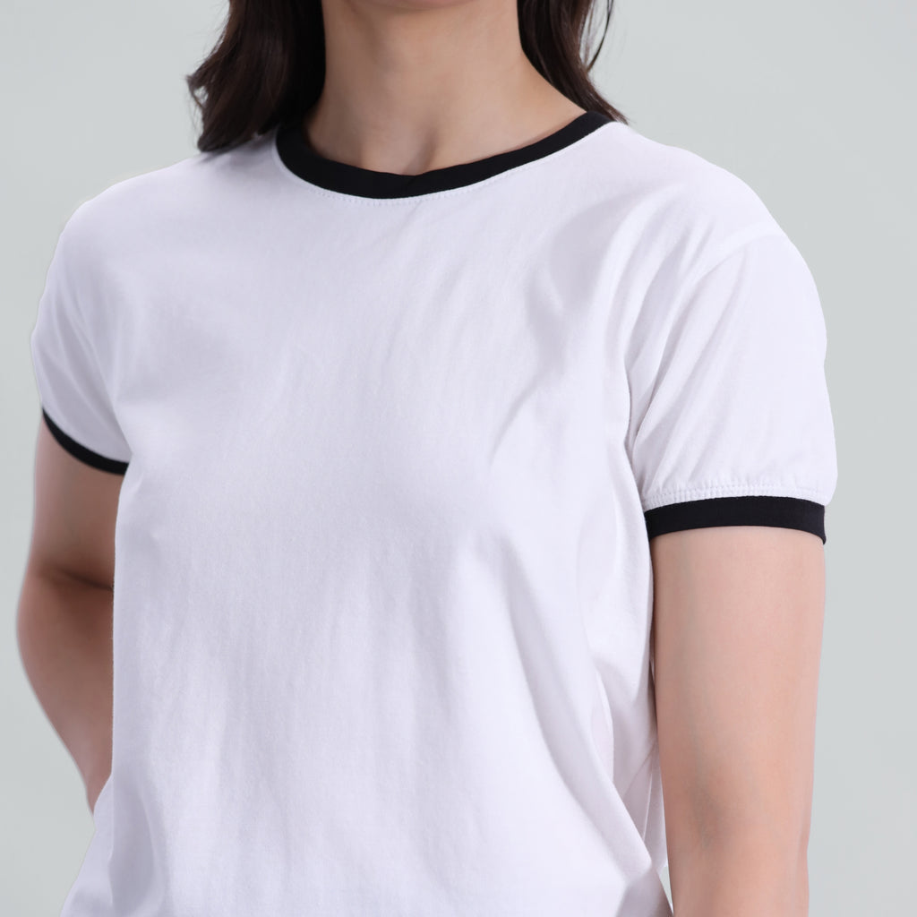 Contrast Rib Tee
