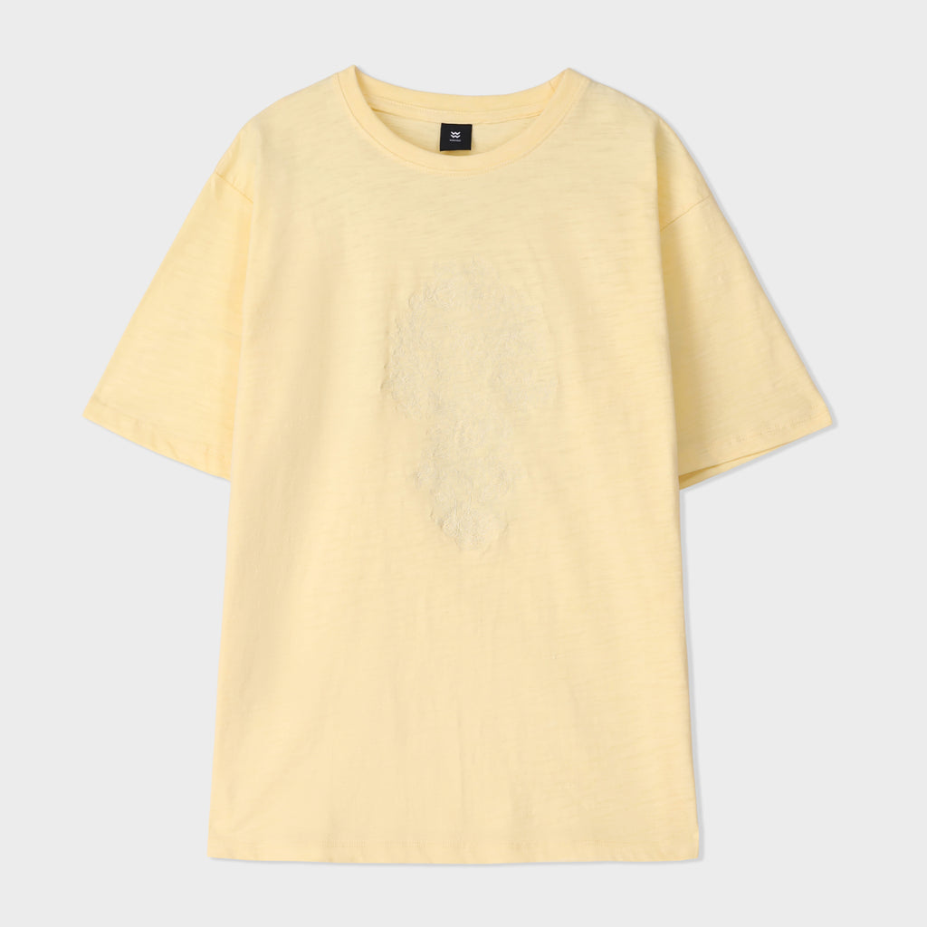 Slub Embroidered Tee