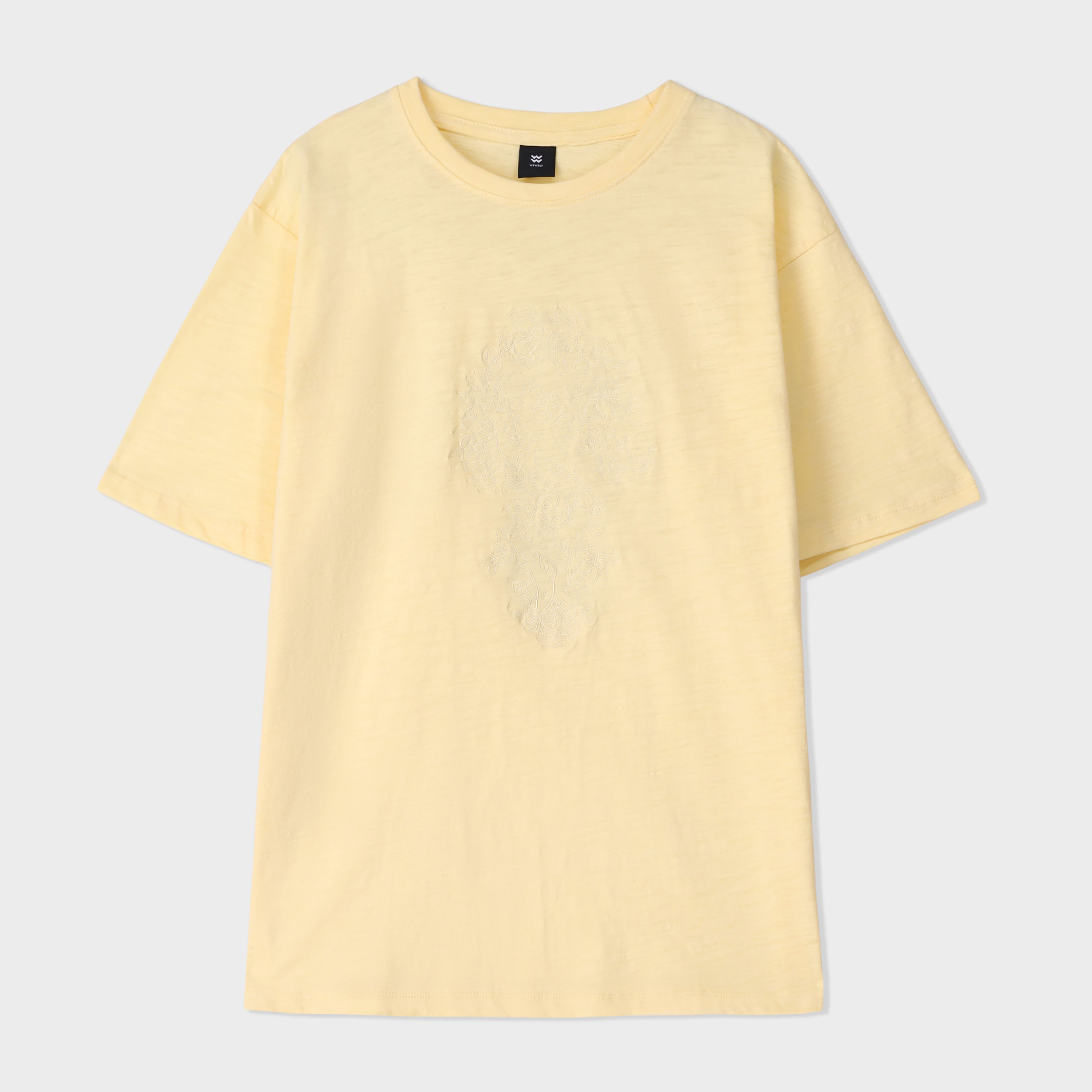 Slub Embroidered Tee