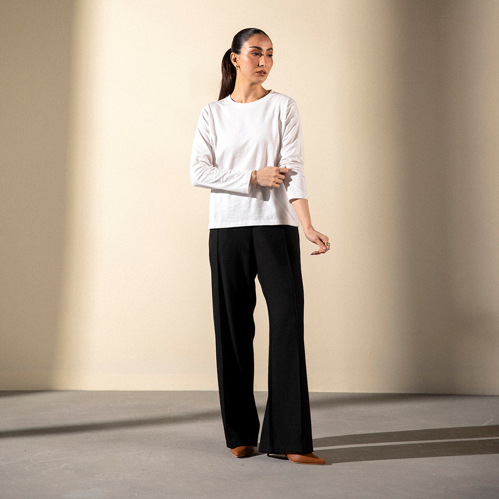 Lycra Long Sleeves Regular Tee